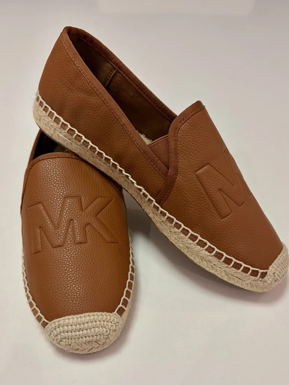 New Michael Kors Women’s Tan Brown Espadrille Slip-Ons Size 7